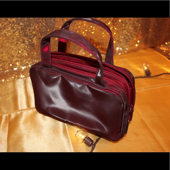 Handbags - Burgundy Cosmetic Bag
